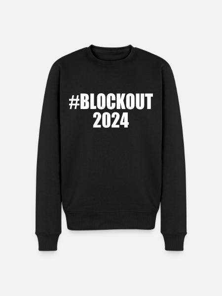 Blockout 2024 - Men's Premium Organic Jumper - black