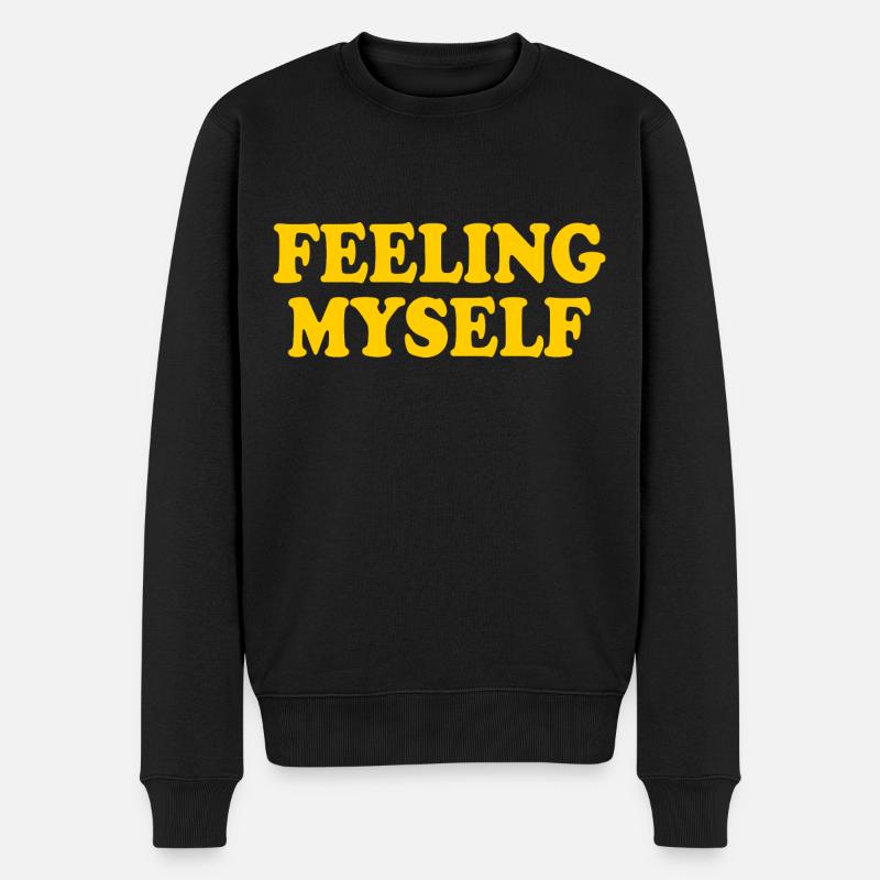 feeling myself - Pull Premium bio Homme - noir