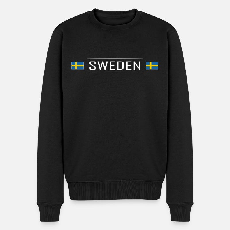 Suède Pays Suède Scandinavie Vacances - Pull Premium bio Homme - noir