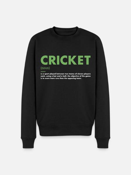 Sport Definition Cricket - Men's Premium Organic Jumper - black