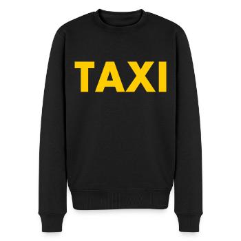 Taxi - Männer Premium Bio Pullover - Schwarz - Vorne - Nico (187cm)