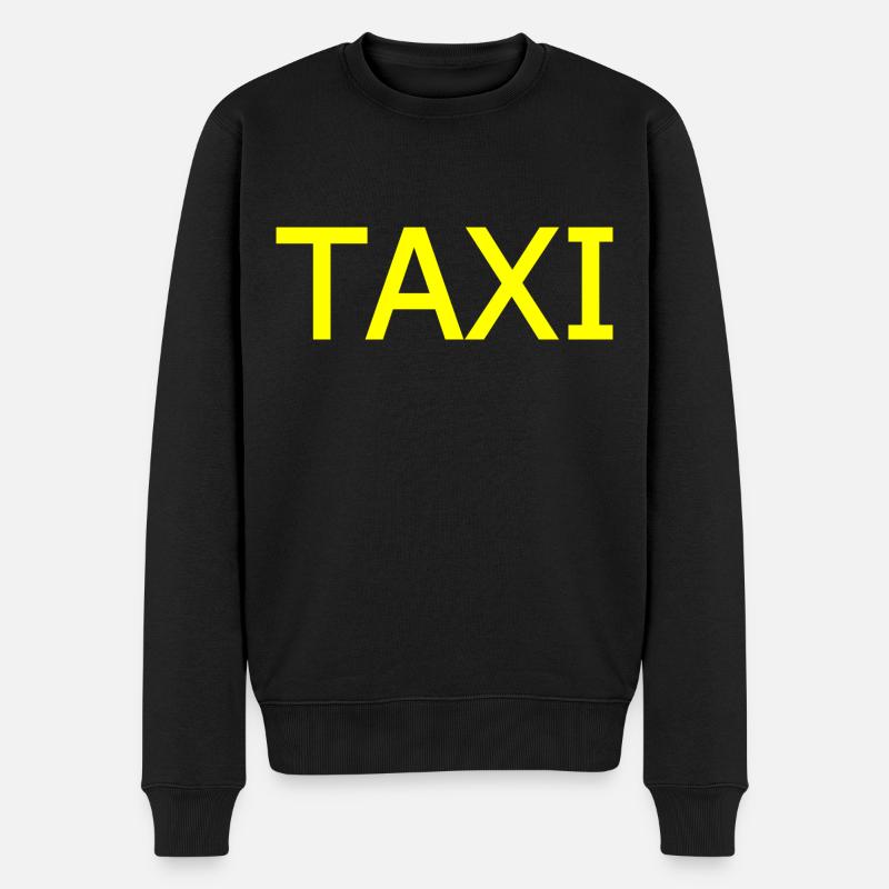 Taxi - Männer Premium Bio Pullover - Schwarz