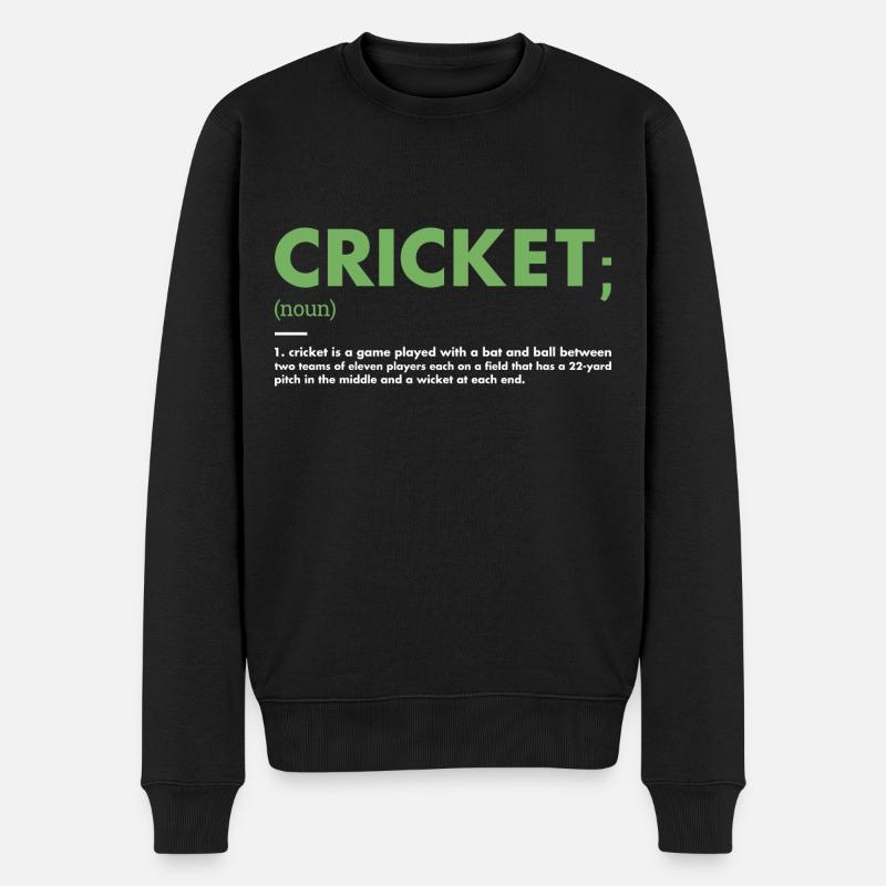 Sport Définition Cricket - Pull Premium bio Homme - noir