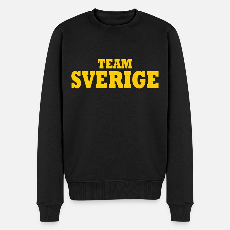 Team sverige - Männer Premium Bio Pullover - Schwarz