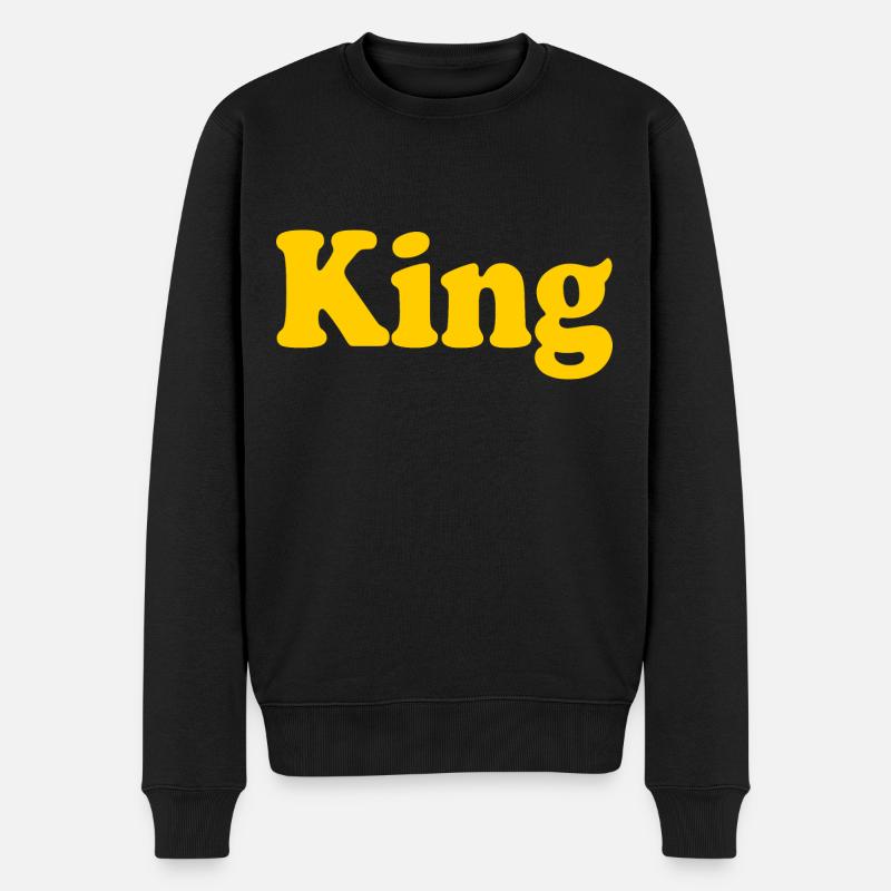 King - Pull Premium bio Homme - noir