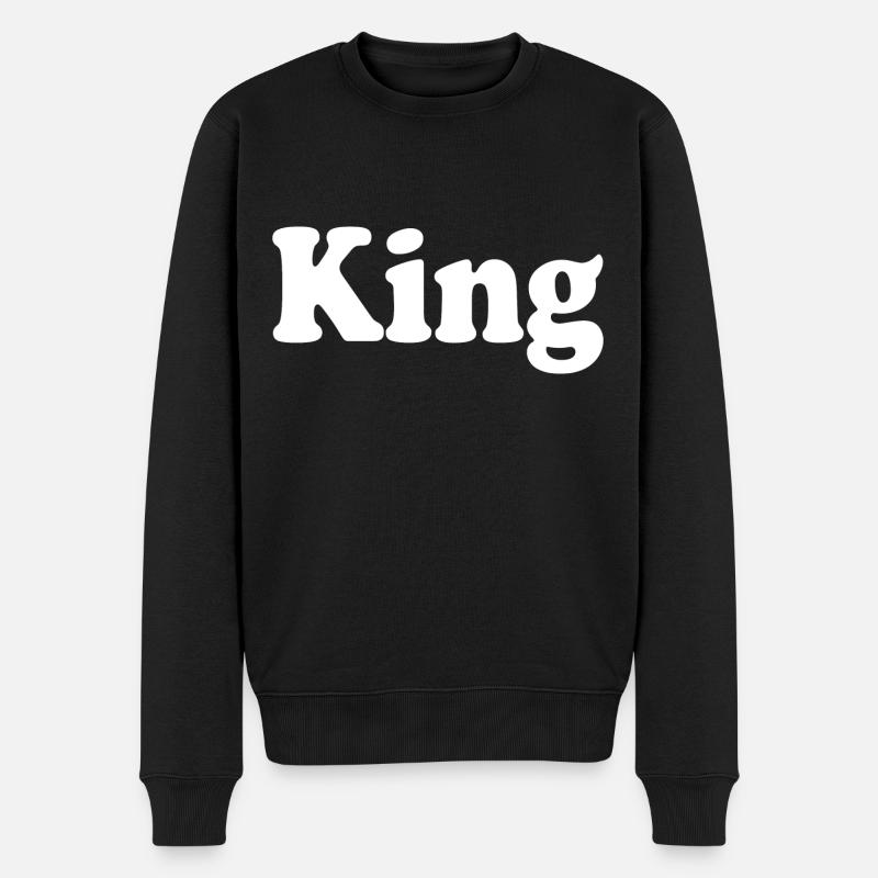 King - Pull Premium bio Homme - noir