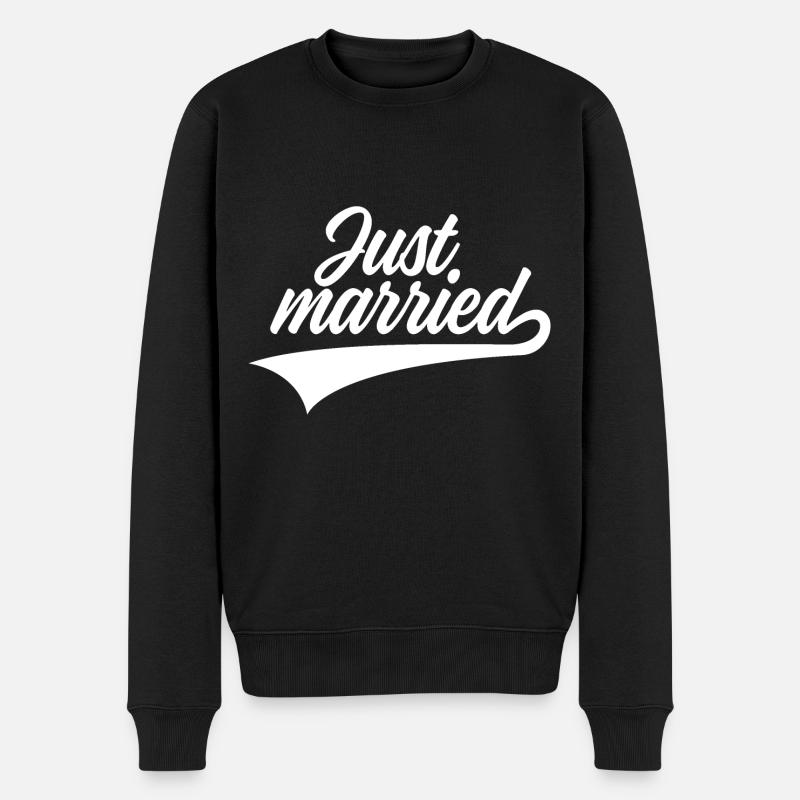 JUST MARRIED MARIAGE - Pull Premium bio Homme - noir