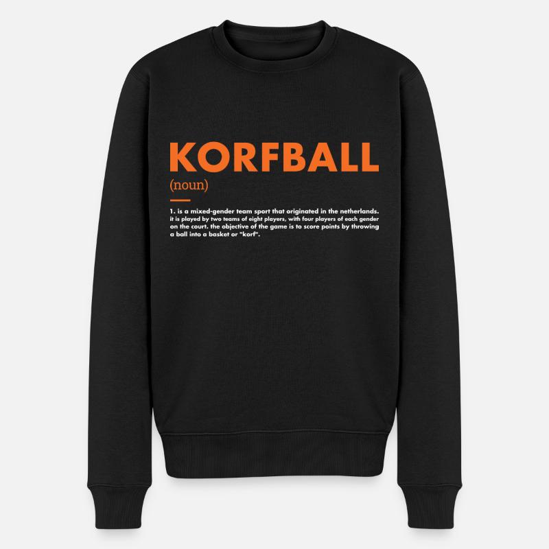 Sport Definition Korfball - Männer Premium Bio Pullover - Schwarz