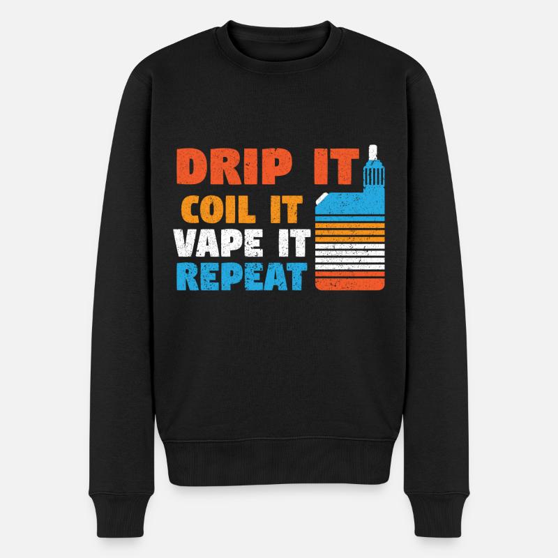 E-Cigarettes E-Shisha Smoking Vaping Liquide - Pull Premium bio Homme - noir