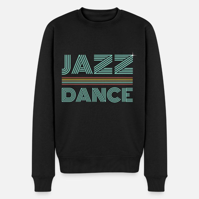 Danse Jazz - Design Rétro - Pull Premium bio Homme - noir
