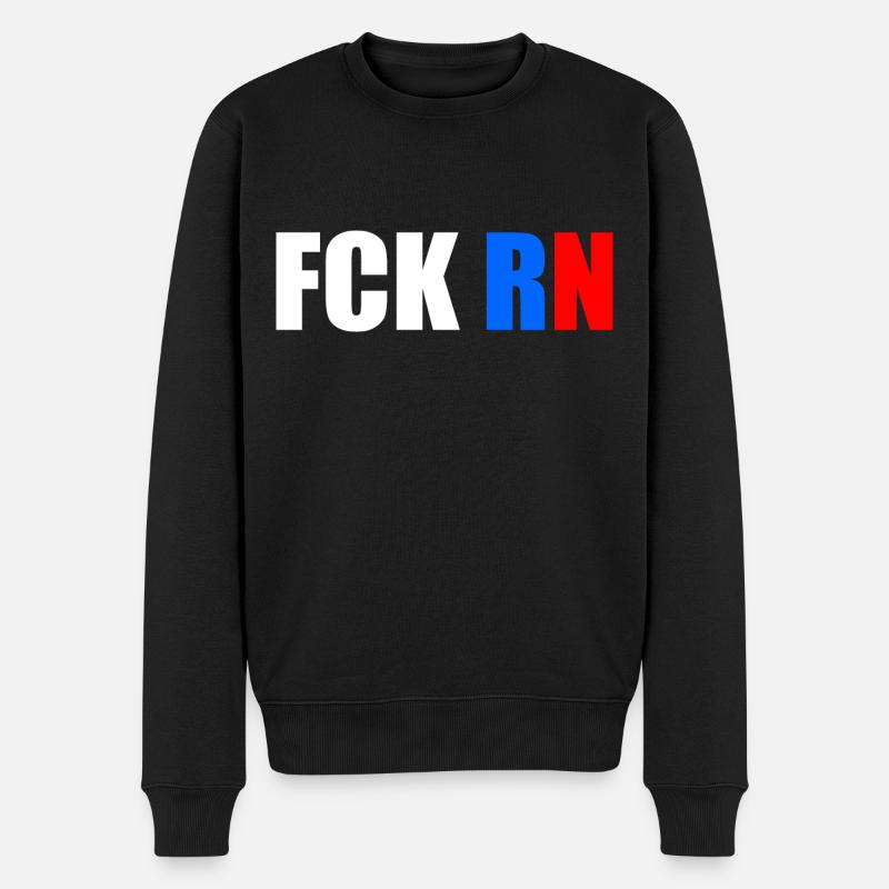 Fck rn - Männer Premium Bio Pullover - Schwarz