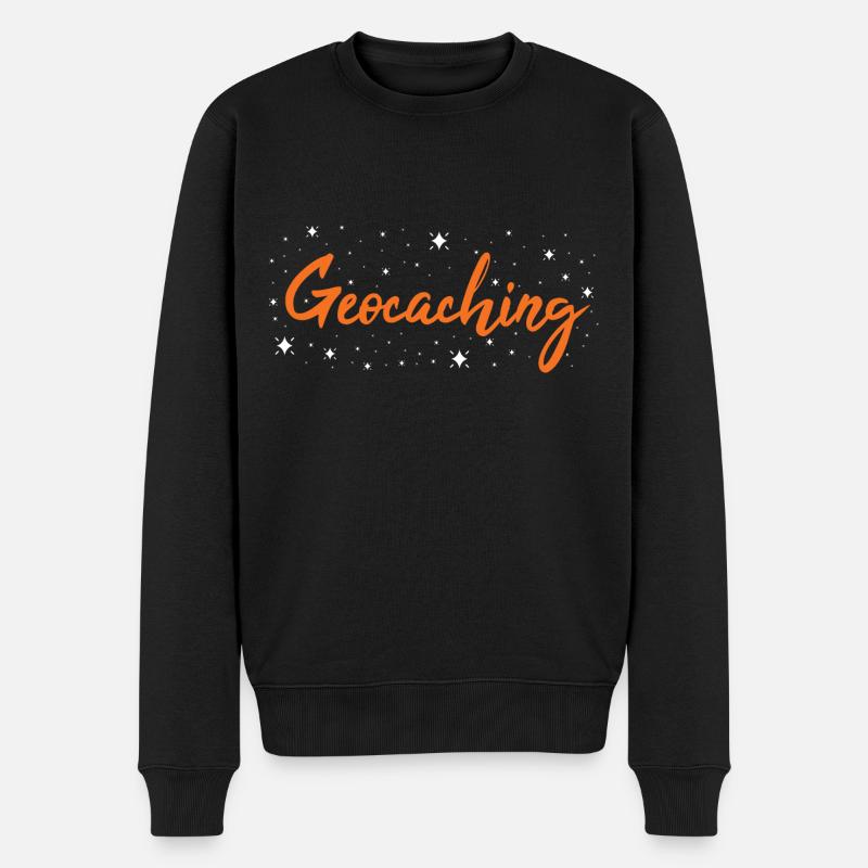 Geocacher Geocaching - Männer Premium Bio Pullover - Schwarz