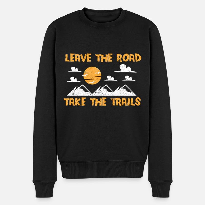 Backpacking Hiking Backpacking Backpacking Backpacking - Men's Premium Organic Jumper - black