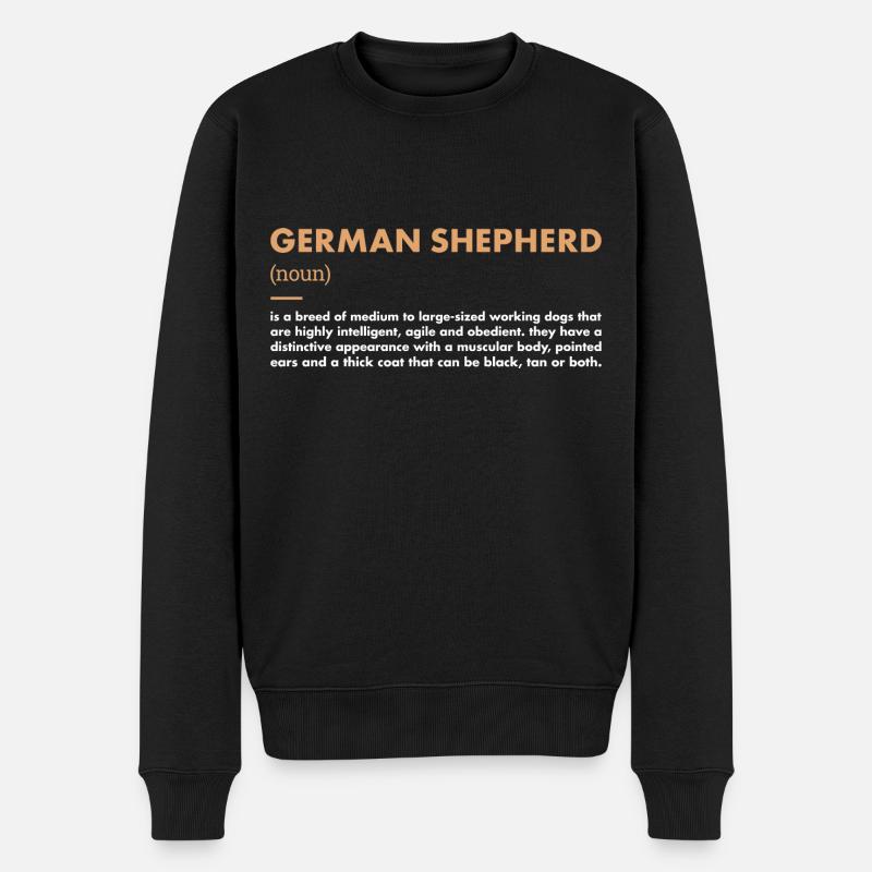 German Shepherd Definition - Männer Premium Bio Pullover - Schwarz
