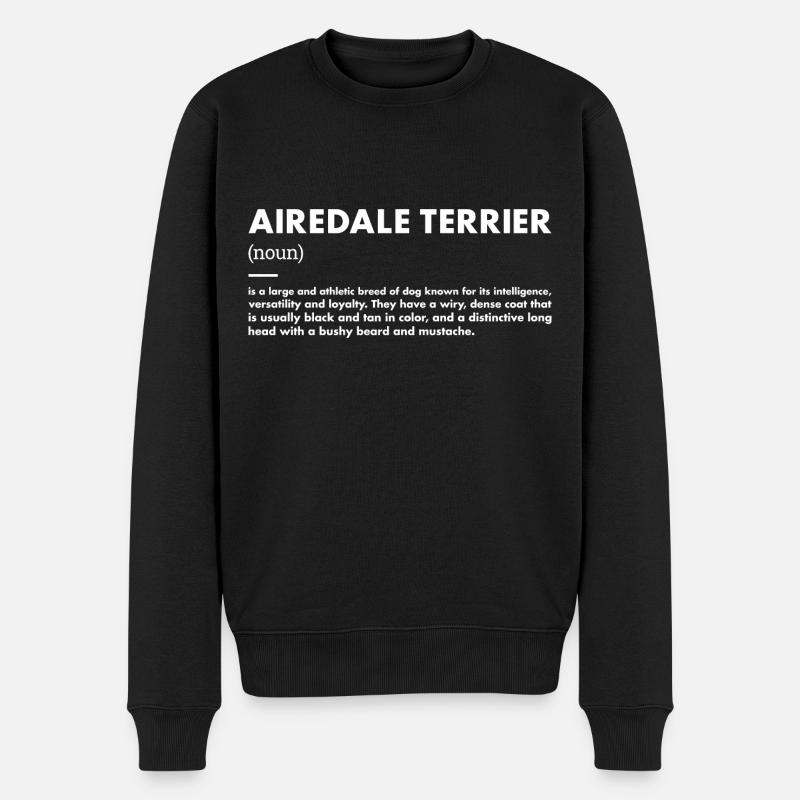Définition de l’Airedale Terrier - Pull Premium bio Homme - noir