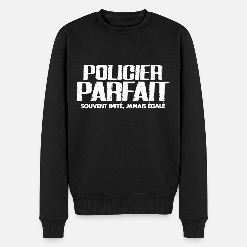 Policier parfait police cadeau drôle - Pull Premium bio Homme - noir