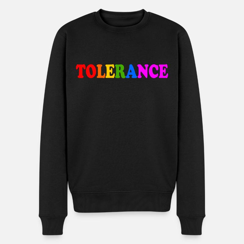 Tolerance - Männer Premium Bio Pullover - Schwarz