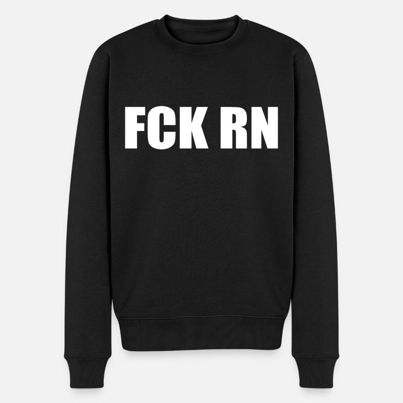 Fck rn - Männer Premium Bio Pullover - Schwarz