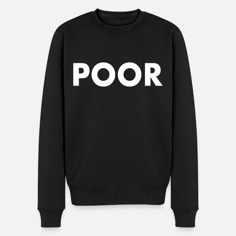 Poor - Pull Premium bio Homme - noir