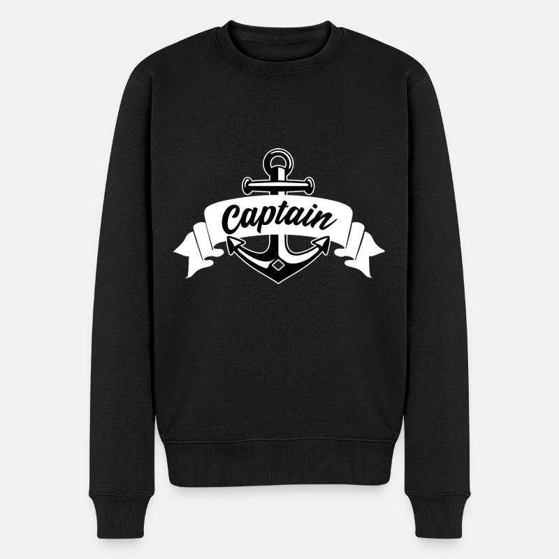 Capitaine Anker - Pull Premium bio Homme - noir