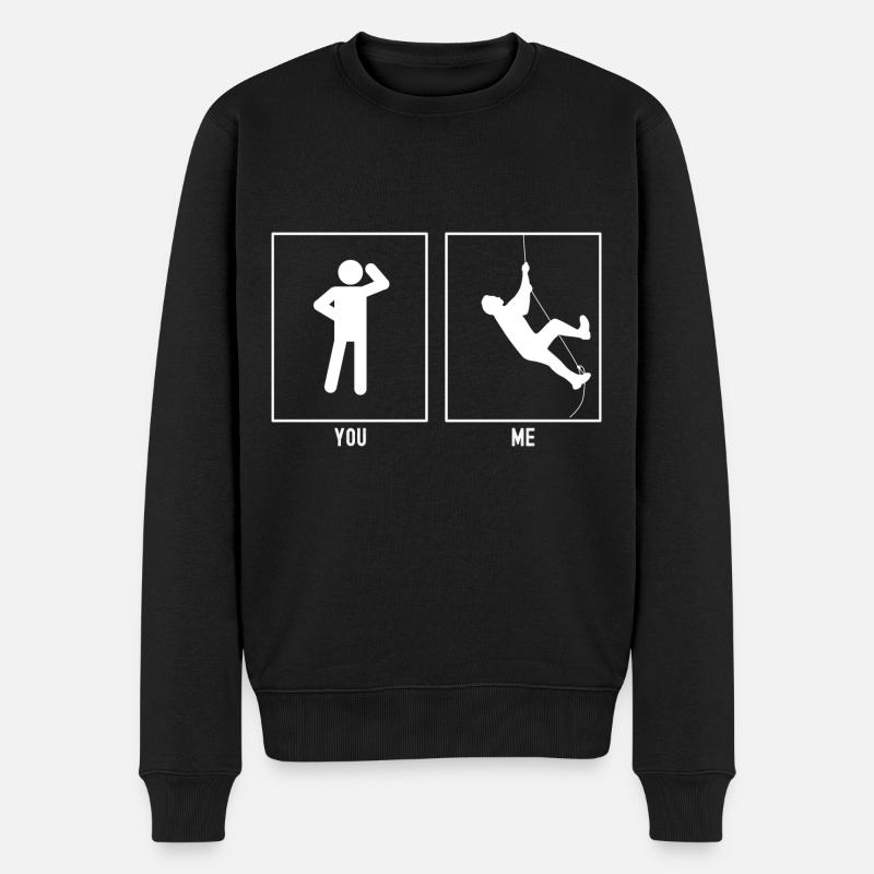 Vous - Moi - Escalade murale - Pull Premium bio Homme - noir