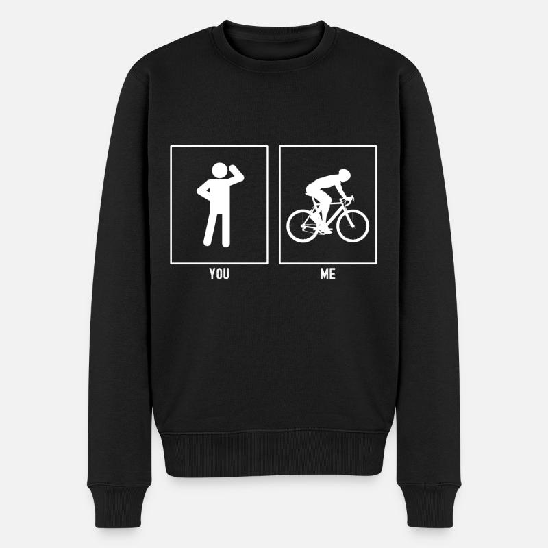 Vous - Moi - Sports de compétition Cyclisme - Pull Premium bio Homme - noir