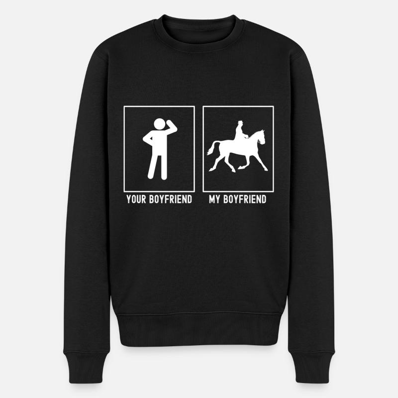 Votre ami - Mon ami - Équitation - Pull Premium bio Homme - noir