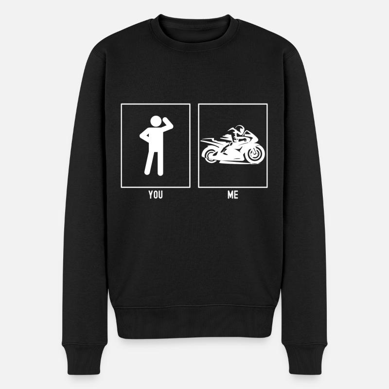 Vous - Moi - Moto Professionnel - Pull Premium bio Homme - noir