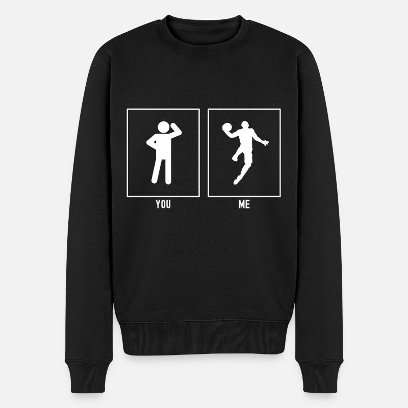 Vous - Moi - Basketball Dunk - Pull Premium bio Homme - noir