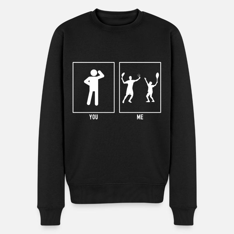 Vous - Moi - Duo de Tennis - Pull Premium bio Homme - noir