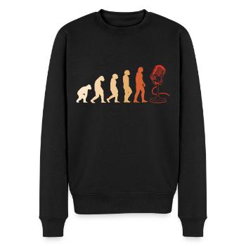 Singer Evolution Singing - Men's Premium Organic Jumper - black - Front - Nico (187cm)