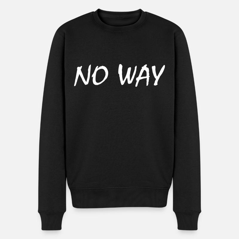 No way - Pull Premium bio Homme - noir