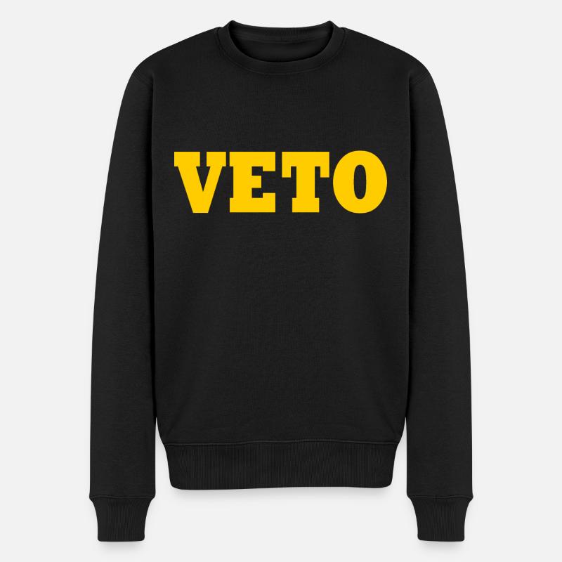 Veto - Männer Premium Bio Pullover - Schwarz