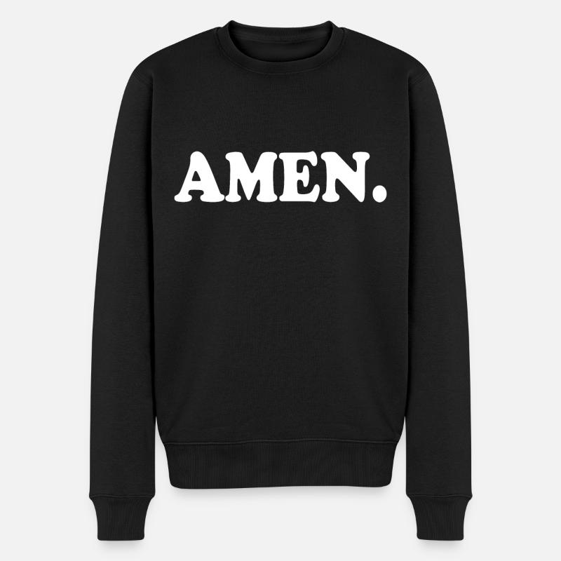 Amen - Pull Premium bio Homme - noir
