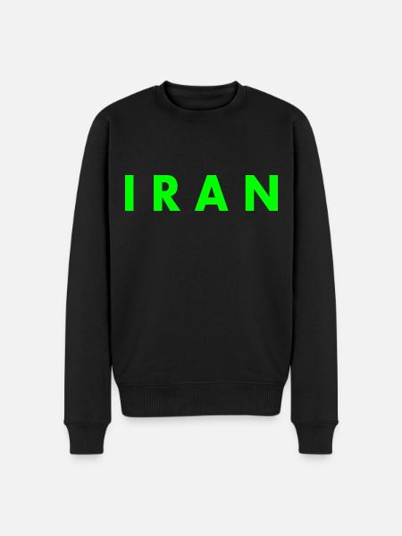 Iran - Men's Premium Organic Jumper - black