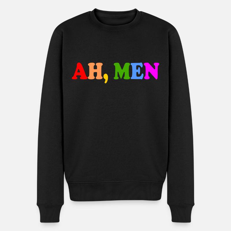 Ah men - Pull Premium bio Homme - noir