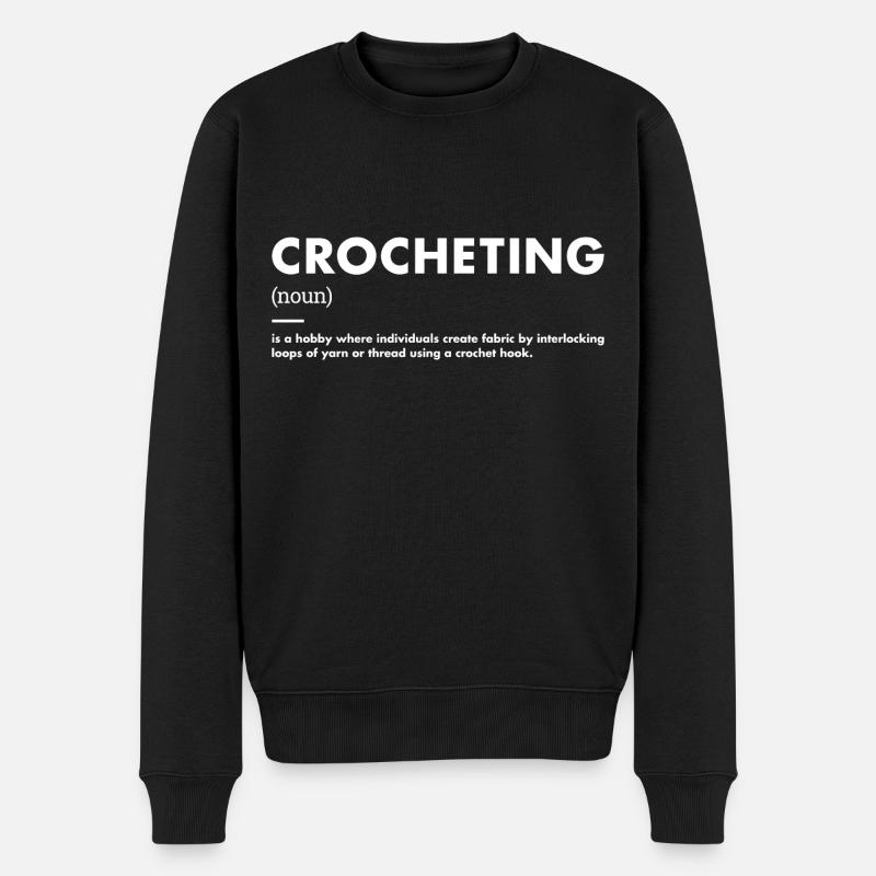 Définition du crocheteur Crochet - Pull Premium bio Homme - noir