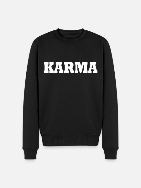 Karma - Men's Premium Organic Jumper - black