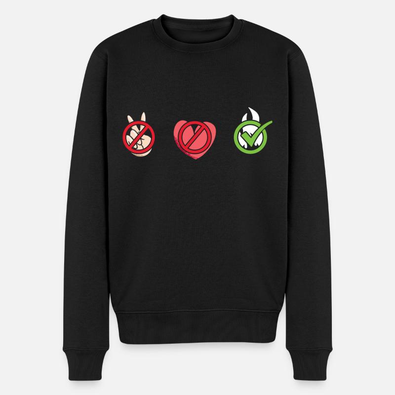 Griller Peace Love Grillades - Pull Premium bio Homme - noir