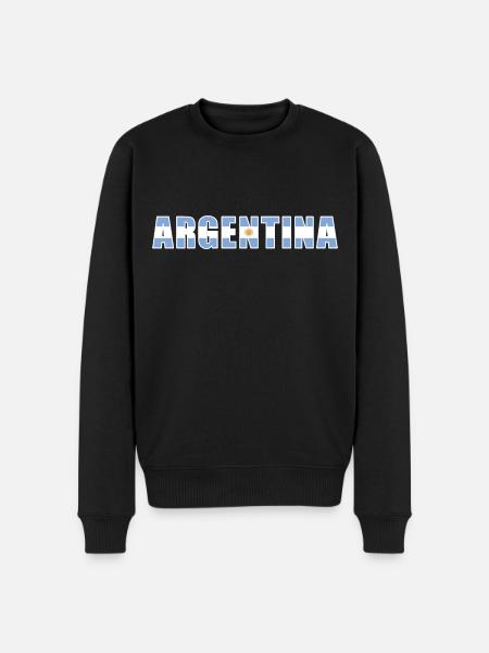 Argentina Rugby - Men's Premium Organic Jumper - black