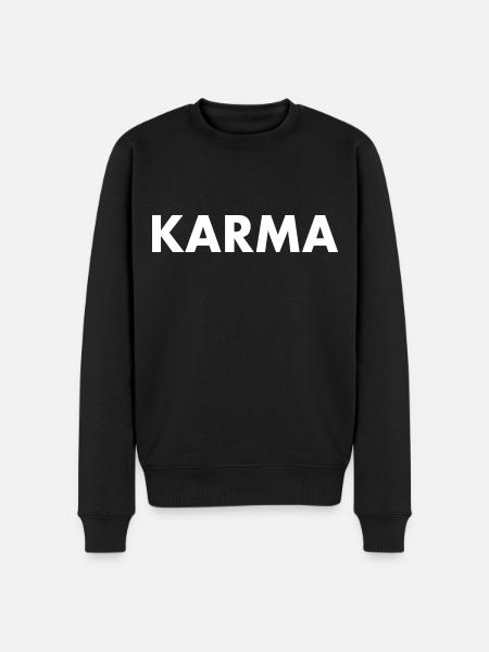 Karma - Men's Premium Organic Jumper - black