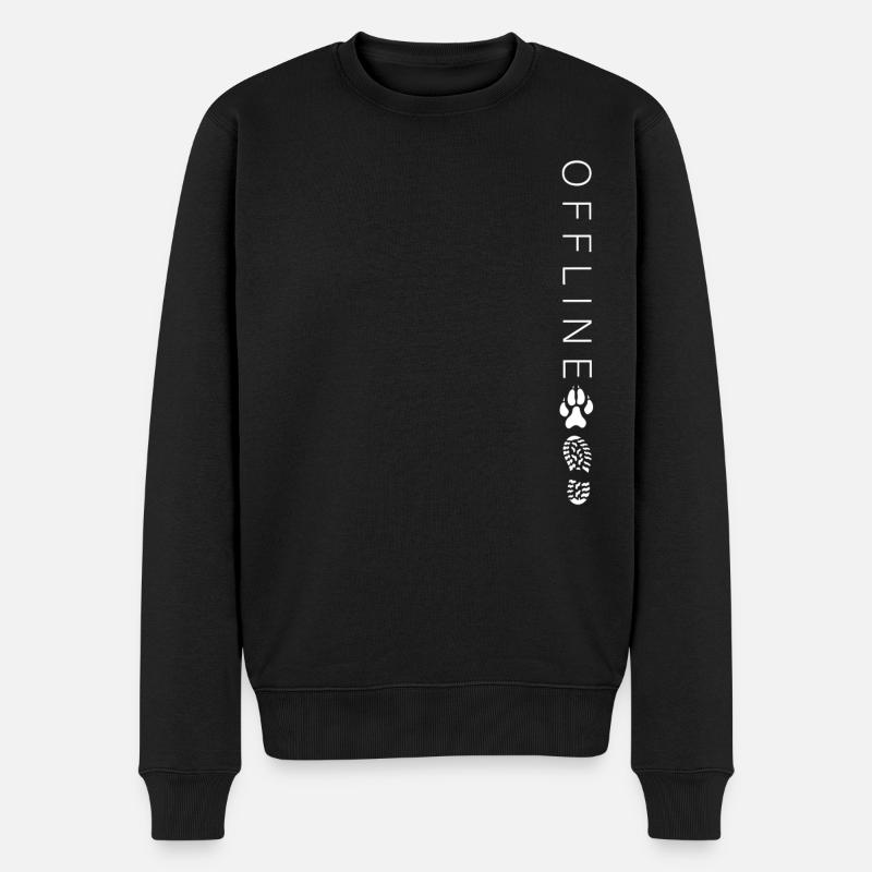 OFFLINE Dog Walk Motif - Pull Premium bio Homme - noir