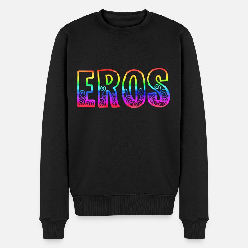 eros rs arc-en-ciel - Pull Premium bio Homme - noir