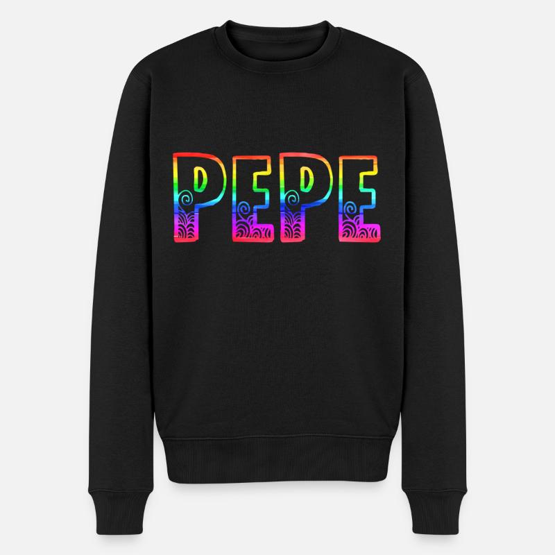 Pepe RS Arc-en-ciel - Pull Premium bio Homme - noir