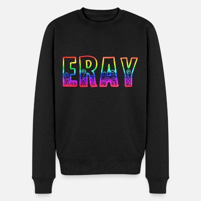 eray rs regenbogen - Männer Premium Bio Pullover - Schwarz