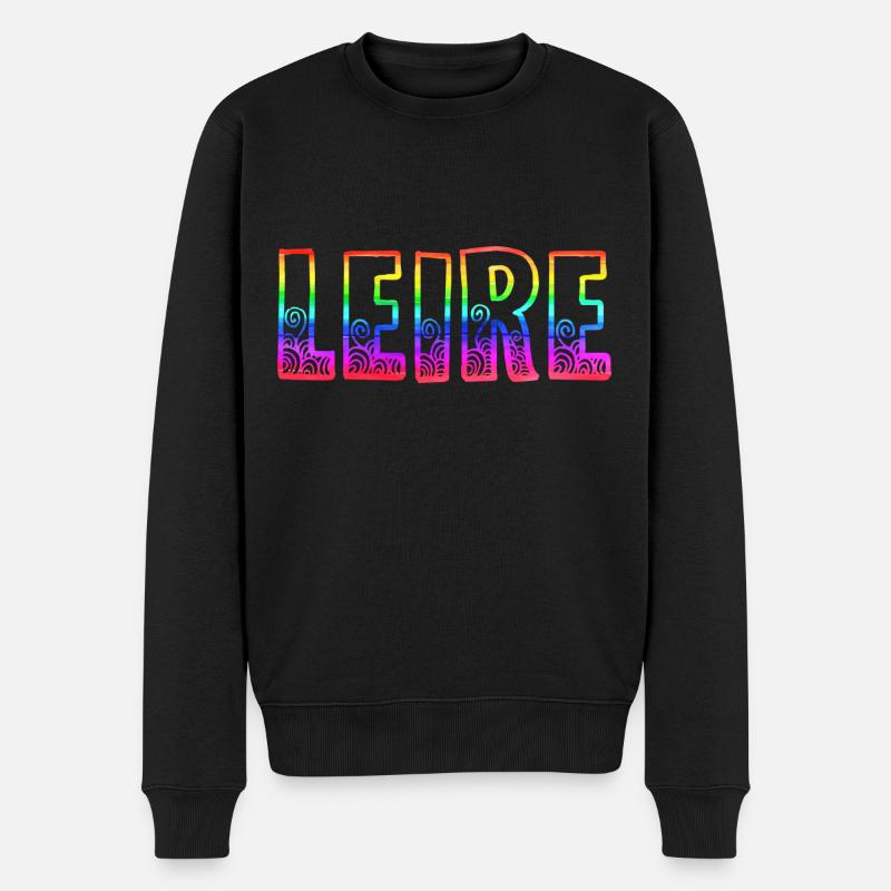 leire rs arc-en-ciel - Pull Premium bio Homme - noir