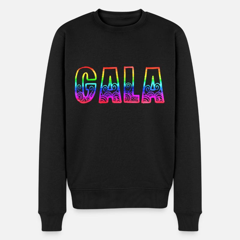 gala rs arc-en-ciel - Pull Premium bio Homme - noir