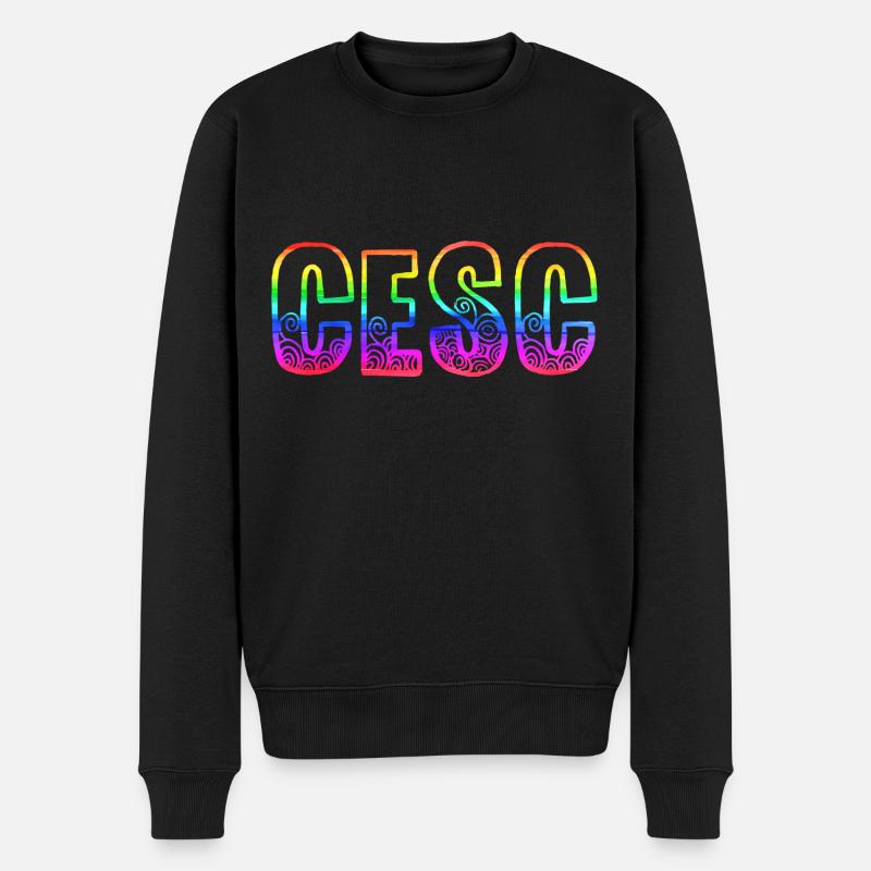cesc rs regenbogen - Männer Premium Bio Pullover - Schwarz