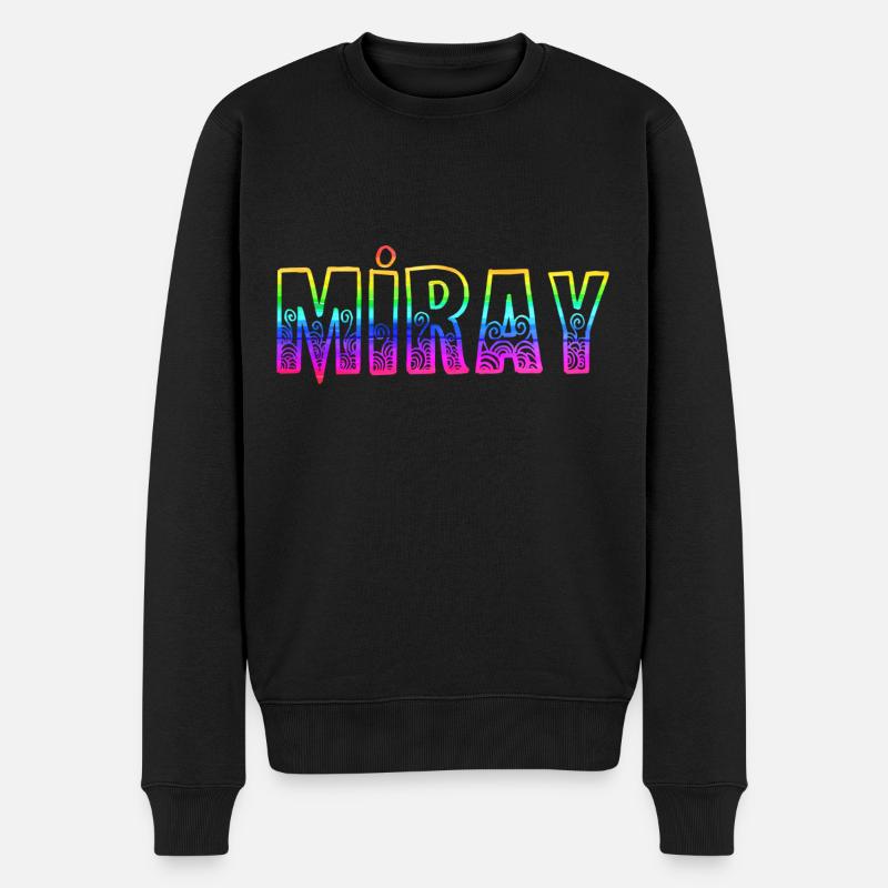 miray rs regenbogen - Männer Premium Bio Pullover - Schwarz