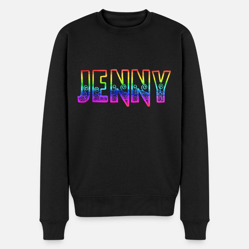 jenny rs arc-en-ciel - Pull Premium bio Homme - noir